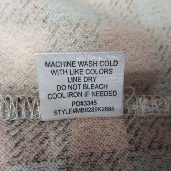 BOBEAU Buffalo Check Pencil Midi Skirt Womens M Black Red Plaid Pull On Stretch - Picture 4 of 7